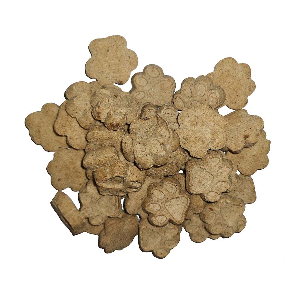 Basil & Baxter's Peanut Butter and Apple Paw Shaped Dog Biscuits 10lb