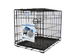 Petcrest® Single Door Dog Crate Black Color 42 x 28 x 30 Inches