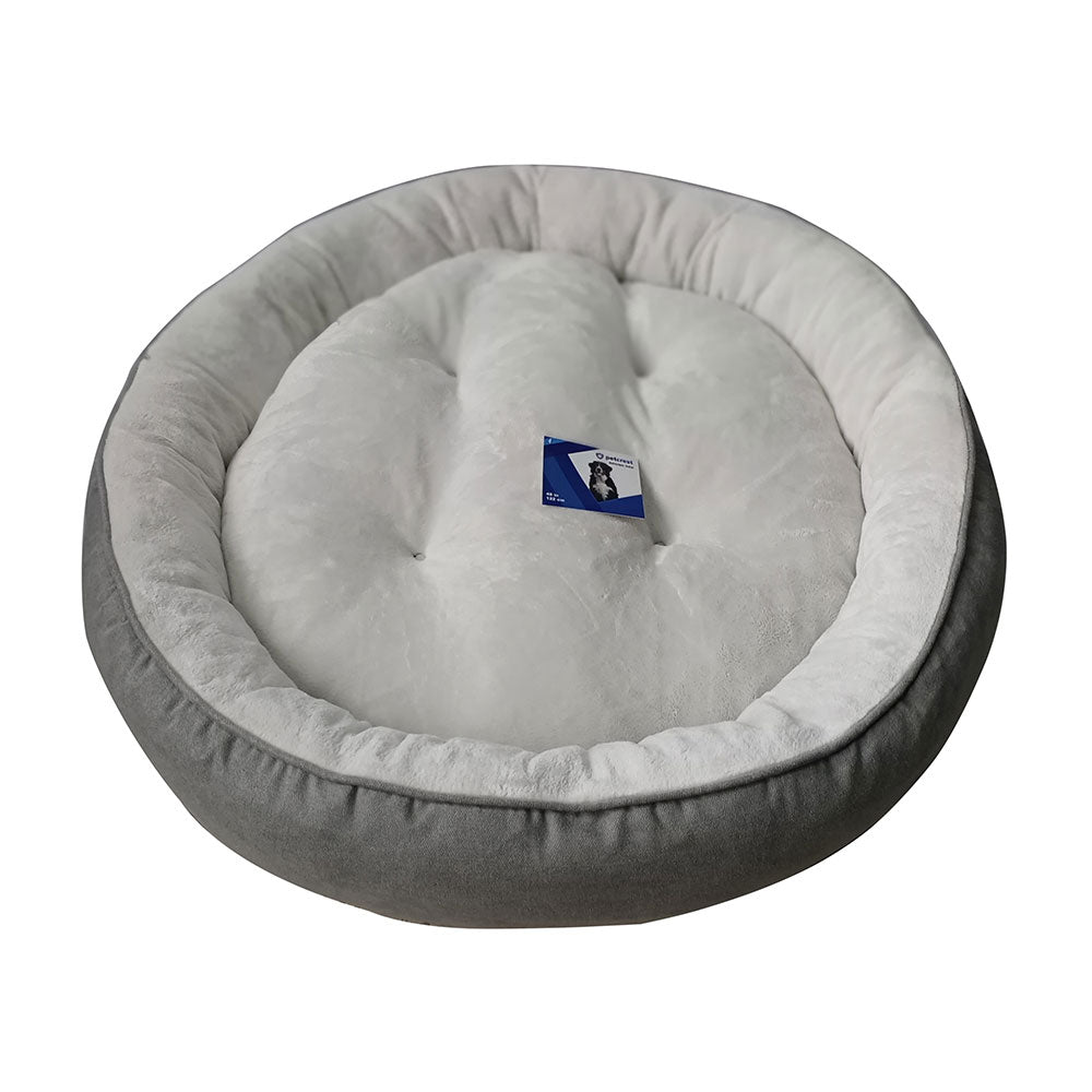 Petcrest® Donut Dog Bed Gray 48"