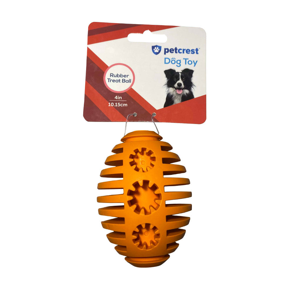 Petcrest® Rubber Treat Ball Dog Toy 4"